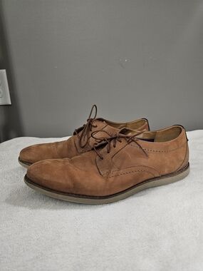 Men's Collection By Clark's Tan Suede Derby Shoes - Classic Casual Dress